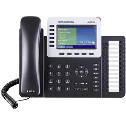 Grandstream GXP-2160 Systemtelefon,VoIP Bluetooth, Headsetanschluss Farbdisplay Schwarz, Sil GXP2160