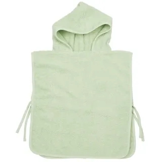 Meyco Baby Badeponcho 9999 Soft Green, Baumwolle, Seil/Bändchen, 1-3 Jahre grün
