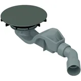 Bette BetteAir 50 Ablaufgarnitur, seitlich, Ablaufleistung 0,6 l/s, mit BetteAntirutsch Pro, B525-404AY, Farbe: Graphite matt