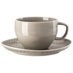Rosenthal Latte-Macchiato-Glas Junto Pearl Grey Cafe au Lait 2tlg. bunt