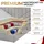 MKS King Boxspringbett 160 x 200 cm H4 Hellgrau