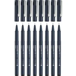 Schneider Schreibgeräte Pictus, Schwarz, Schwarz, Kunststoff, Tinte auf Wasserba