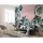 KOMAR Vliestapete Pure Monstera Rosé 400 x 250 cm,