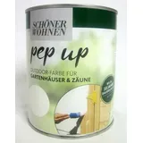 Pep up Outdoor-Farbe für Gartenhäuser und Zäune 1 l weiß