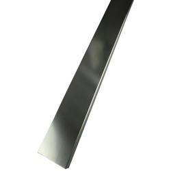 Fuchs Design Glassteinabschlussprofil, BxL: 5 x 125 cm, Edelstahl - silberfarben