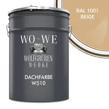 WO-WE Dachfarbe W510 Beige seidenglänzend 5 l