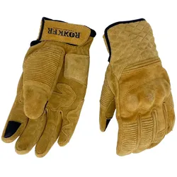 Rokker Tucson Rough, Handschuhe - Hellbraun - L