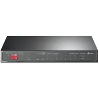 TP-Link TL-SG1210MP 10 Port Gigabit PoE LAN Switch (8 Gigabit PoE+ Ports, 1 Gigabit SFP Port, 123 W, IEEE-802.3af/at, Plug-and-Play, QoS, IGMP,lüfterlos) Schwarz