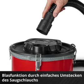 Einhell Aschesauger TC-AV 1830 D 800 W 18L Rot/Schwarz