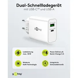 goobay Dual-Schnellladegerät 75336