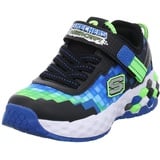 Skechers MEGA-Craft 2.0 Sneakers,Sports Shoes, Black & Blue Textile/Synthetic/Lime Trim, 36 EU