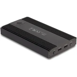 DeLock Externes Gehäuse USB 20 Gbps für 2 x M.2 NVMe PCIe SSD mit USB Type-C Buchse und RAID - werkzeugfrei
