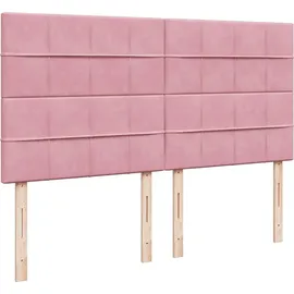 vidaXL Boxspringbett 180 x 200 cm Rosa