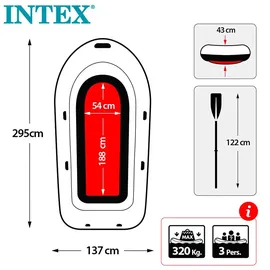 Intex Schlauchboot Challenger 3 68370NP