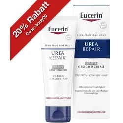 Eucerin UreaRepair Nacht Gesichtscreme – Gegen trockene Haut