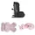 Moni Kindersitz i-Size i-Safe (76-150cm) Isofix, Top Tether, 13-fach verstellbar rosa