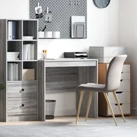 VidaXL Schreibtisch Grau Sonoma 80x50x76 cm Holzwerkstoff