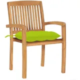 vidaXL Gartenstuhl 59,9 x 96,1 x 27,8 cm grün 2 St.