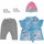 BABY BORN Deluxe Jeans Kleid Mehrfarbig (832585)