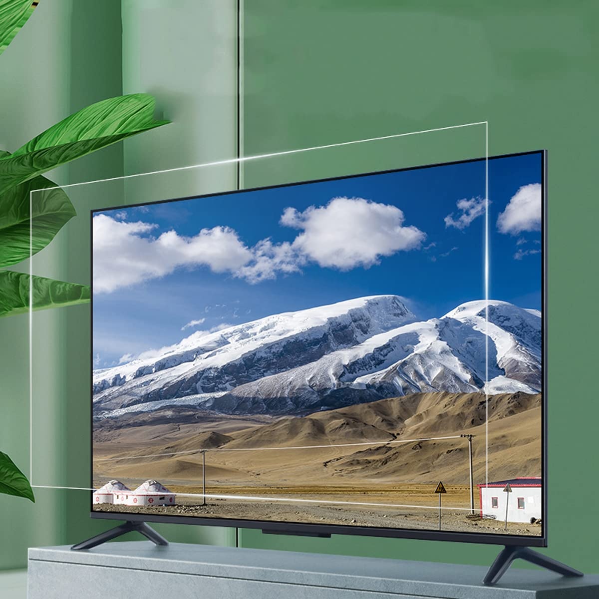 WLWLEO 32-43 Zoll TV-Bildschirmschutzfolie Frosted Anti Glare&Anti Blue Light Bildschirmfilter Staubdichte, Kratzfeste Schutzfolie für LCD, LED, 4K OLED und QLED HDTV-Bildschirme,32" W698×H392mm