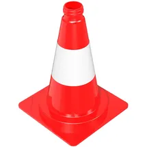 Schake Leitkegel 32,0 cm Rot/Weiß