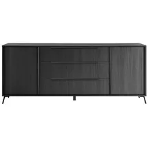 INOSIGN Sideboard »City«, Breite ca. 205 cm, schwarz