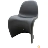 Vitra Panton Chair Stuhl Bürostuhl Küchenstuhl Gartenstuhl Essstuhl Tiefschwarz