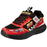 Skechers Boys Sneaker, Black Synthetic/Textile/Red Trim, 31 EU - 43 EU