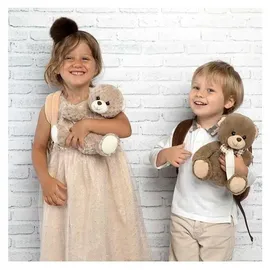 Perletti Rucksack mit abnehmbarem Teddybär milly. Maße 26x21x8 cm - Braun