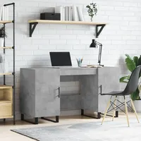 VidaXL Schreibtisch Betongrau 140x50x75 cm Holzwerkstoff - Grau