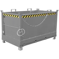 Bauer Südlohn Klappbodenbehälter FB 1500, lackiert, Mausgrau
