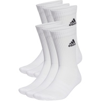 adidas Unisex Crew Socken, White/Black, XS, 34-36