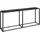 vidaXL Konsolentisch Schwarz Marmor-Optik 180x35x75,5 cm