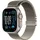 GPS + Cellular 49 mm Titangehäuse natur, Milanaise Armband natur S