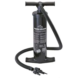 EXPLORER Standpumpe 2x2 L - Doppelhub Kolben Pumpe Camping Luft Bett Pool Boot