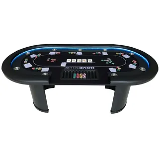 Home Deluxe LED Pokertisch FULL HOUSE