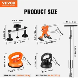 Vevor 107-teiliges Ausbeulwerkzeug Dellen Reparaturset Auto Brücken-Abzieher