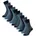 Socken-Sets Blau/Schwarz 39-42