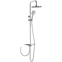 SANITOP-WINGENROTH Duschsystem Tima mit Regendusche Handbrause 4-strahlig Kopfbrause: 1-strahlig