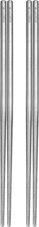 Maxcook Set mit 2 Paar reinem Titan Anti-Verbrühung-Essstäbchen MCK9119