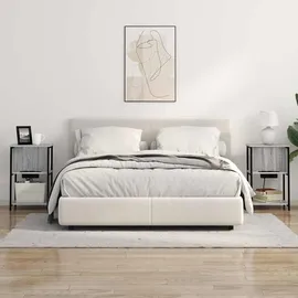 vidaXL Nachttisch Grau Sonoma 38 x 31 x 61 cm Holzwerkstoff