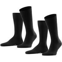 Falke Happy 2er Pack black 43-46