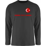 Shirtracer Rundhalsshirt Türkei Trikot Wappen, Türkiye mit Stolz, Türkisches Fan-Motiv 2026 Fussball WM Fanartikel schwarz 3XL