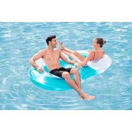 BESTWAY 2-Personen-Schwimmring Cool ComfortTM mit Rückenlehne 188 x 117 cm - Blau