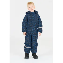 ZigZag Schneeoverall ZIGZAG "Tower", Kinder, Gr. 98, EURO-Größen, blau (dunkelblau), 100% Polyester, lang, Overalls, mit wasser- und winddichter TPU-Membran