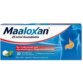 A. Nattermann & Cie. GmbH MAALOXAN 25 mVal Kautabletten 20 St