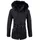 trueprodigy Julius F Damen Winterjacke hochschließender Kragen Schwarz S - Schwarz - S