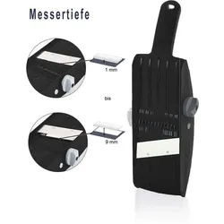 TNS 3000 All in ONE Gemüsehobel schwarz Gurkenhobel Küchenhobel Gemüseschneider