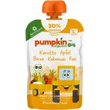 pumpkin organics Bio Quetschie Karotte, Apfel, Birne, Kokosnuss Reis ab 6 Monaten