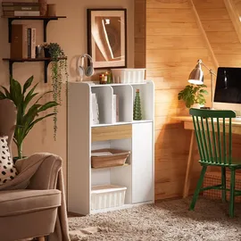 SoBuy Bücherregal 72 x 110 x 30 cm Weiß